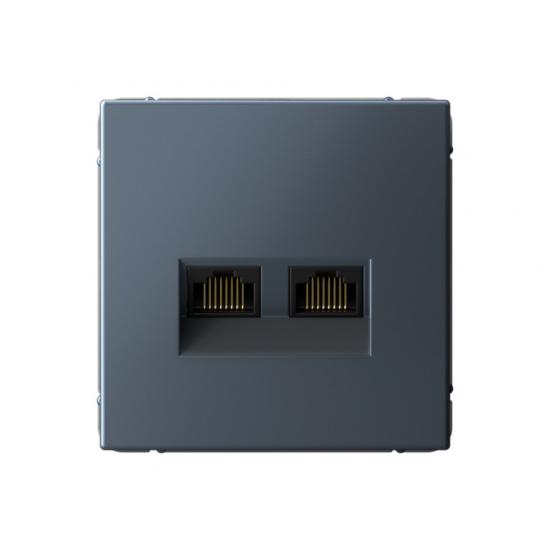 РОЗЕТКА двойная компьютерная RJ45+RJ45  