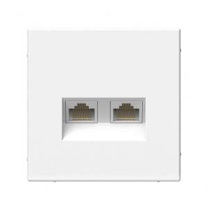 РОЗЕТКА двойная компьютерная RJ45+RJ45  