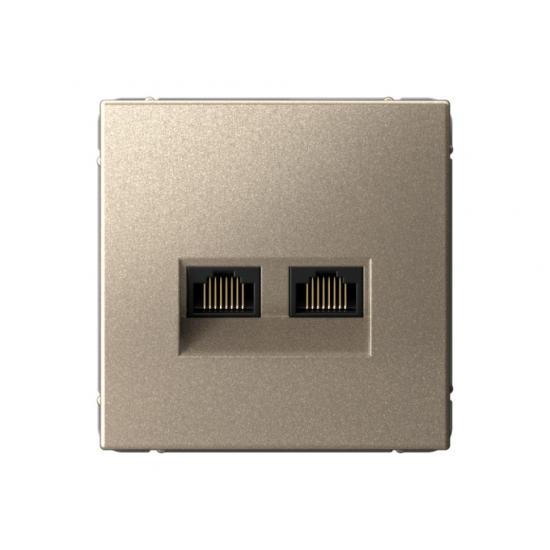 РОЗЕТКА двойная компьютерная RJ45+RJ45  