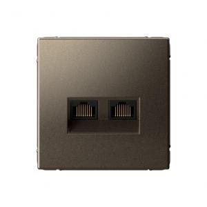 РОЗЕТКА двойная компьютерная RJ45+RJ45  