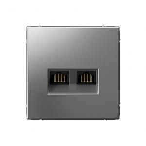 РОЗЕТКА двойная компьютерная RJ45+RJ45  
