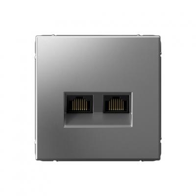 РОЗЕТКА двойная компьютерная RJ45+RJ45  