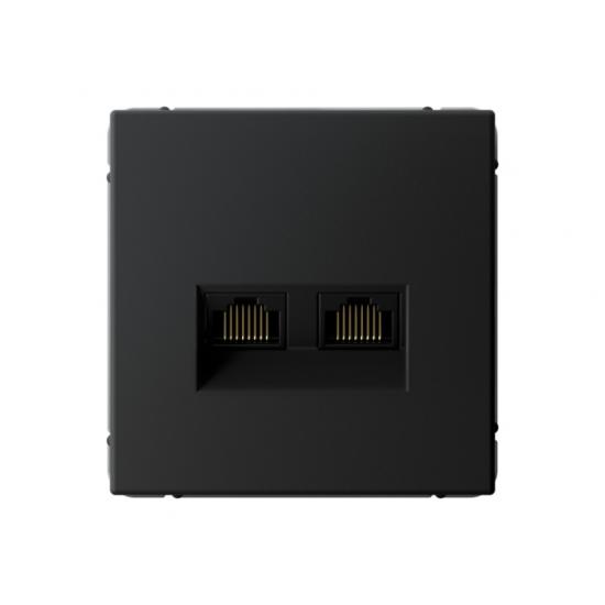 РОЗЕТКА двойная компьютерная RJ45+RJ45  