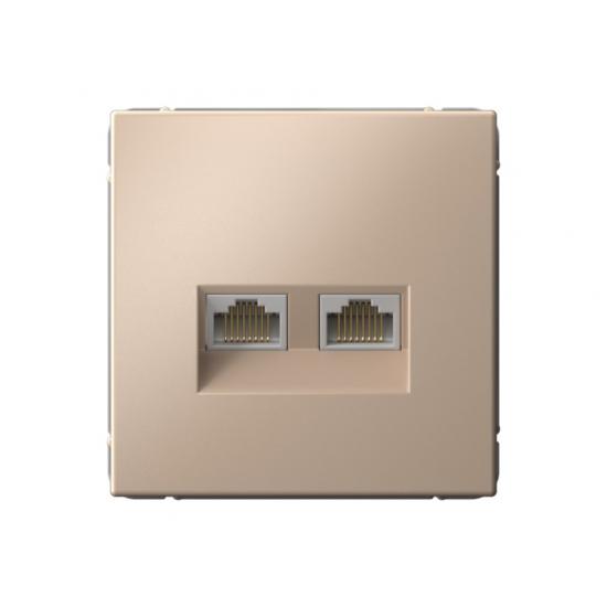 РОЗЕТКА двойная компьютерная RJ45+RJ45  
