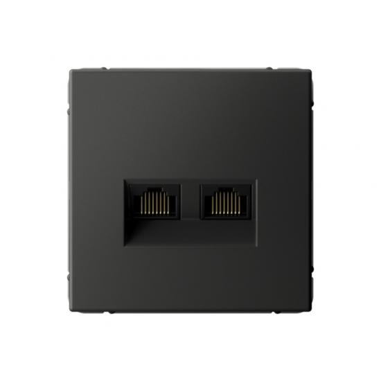 РОЗЕТКА двойная компьютерная RJ45+RJ45  