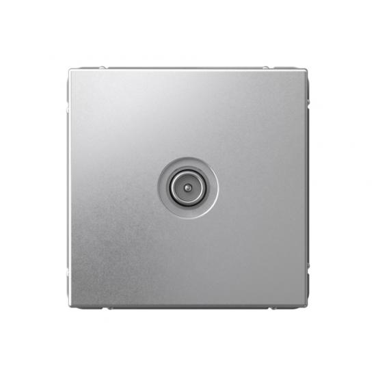 TV РОЗЕТКА проходная 4DB   Алюминий
