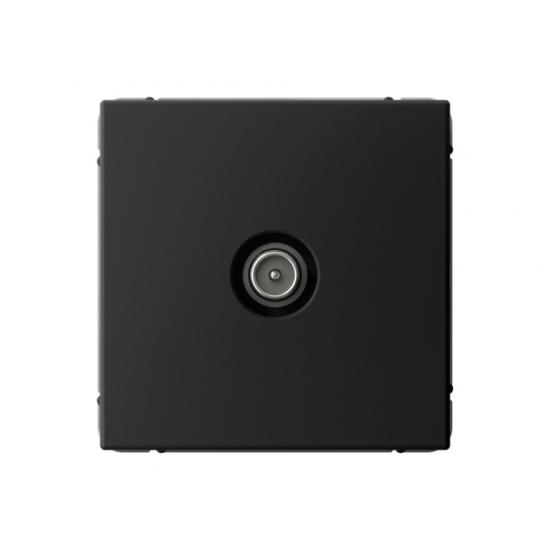 TV РОЗЕТКА проходная 4DB   Карбон