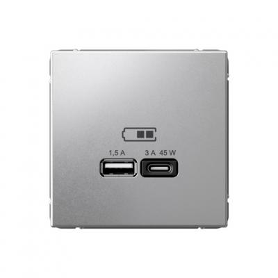  USB РОЗЕТКА A + тип-C 45Вт высокоскор.заряд.  