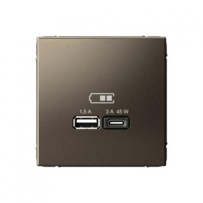  USB РОЗЕТКА A + тип-C 45Вт высокоскор.заряд.  