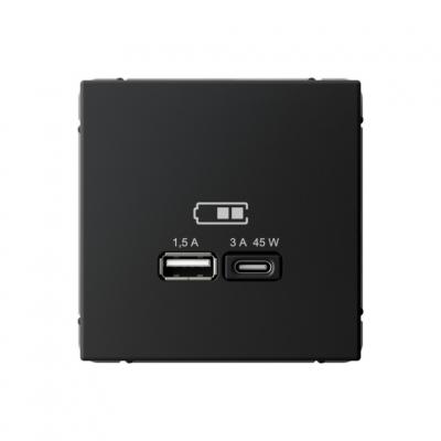  USB РОЗЕТКА A + тип-C 45Вт высокоскор.заряд.  