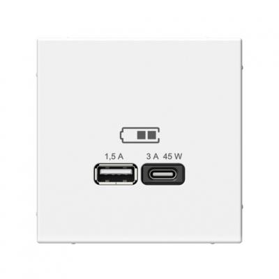  USB РОЗЕТКА A + тип-C 45Вт высокоскор.заряд.  