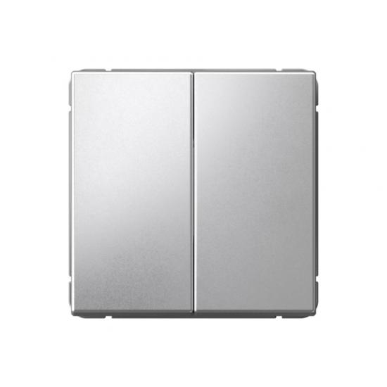 2-клавишный ВЫКЛЮЧАТЕЛЬ с самовозвратом    Алюминий