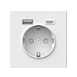 РОЗЕТКА 16 А с 2 USB А+С 1 порт 20 А5 А   Лотос