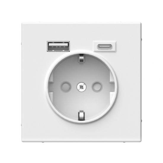 РОЗЕТКА 16 А с 2 USB А+С 1 порт 20 А5 А   Лотос