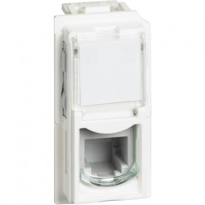 KW4258RJ11 - LIVING NOW. Розетка телефонная RJ11 1 модуль.Цвет Белый.