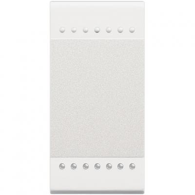 LivingLight Кнопка с винтовыми клемами, размер 1 модуль, цвет белый