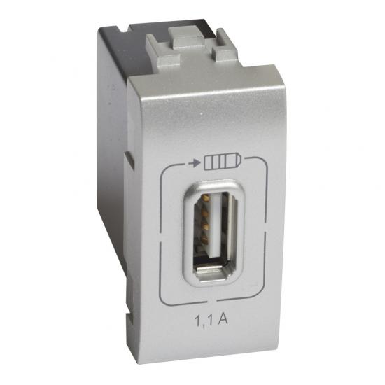 LL Зарядка USB 1,1А 1м алю