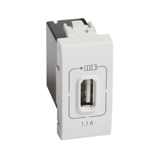 LL Зарядка USB 1,1А 1м бел