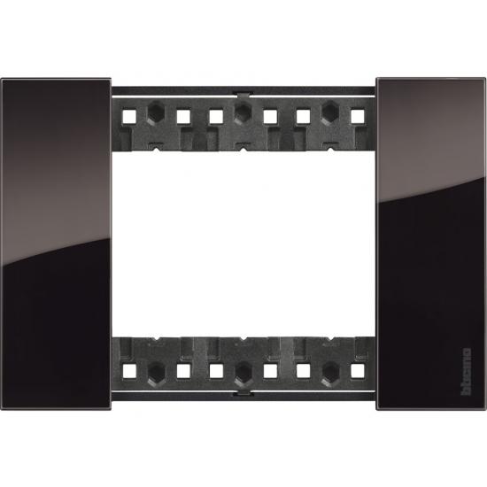 BTICINO KA4803DG - LIVING NOW. Декоративная рамка 3 модуля.Цвет "Ночь"