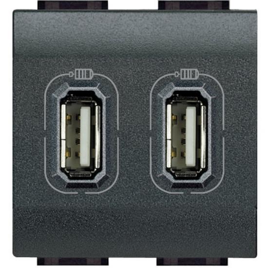 LL разъем д/зарядки 2хUSB ант