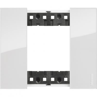 BTICINO KA4802DW - LIVING NOW. Декоративная рамка 2 модуля.Цвет "Лед"