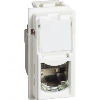 LIVING NOW. Розетка компьютерная RJ45 cat6 UTP 1 модуль.Цвет Белый.