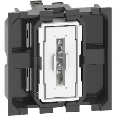 K4001M2A - LIVING NOW. Выключатель 10А автоматические клеммы 2 модуля.