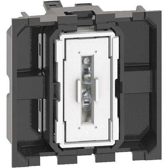 K4001M2A - LIVING NOW. Выключатель 10А автоматические клеммы 2 модуля.