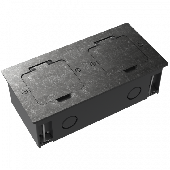 Лючок 4 мод. (2 мод. 45х45 мм.),  оцинкованная сталь,  IP44