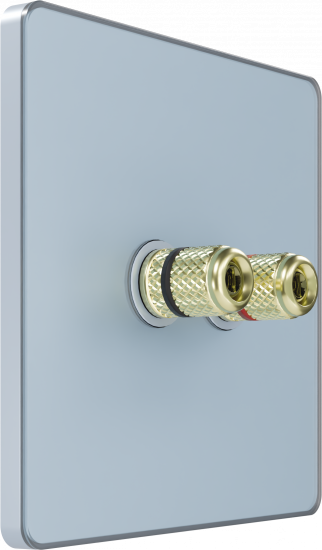 Розетка акустическая двойная System Electric Infinity, стальное небо FSE001187