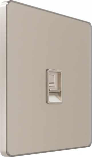 Розетка компьютерная одинарная System Electric Infinity RJ45 6A кат., песчаный берег FSE000586