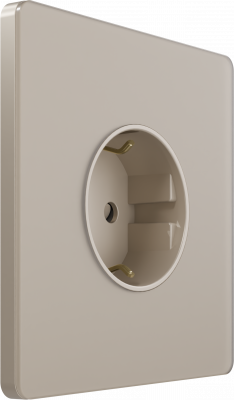 Розетка с заземлением со шторками System Electric Infinity 16А/250В, песчаный берег FSE000545