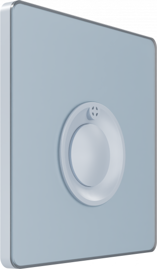 Выключатель кнопочный 100Вт с выдержкой времени (230В) System Electric Infinity 10А, стальное небо FSE001168