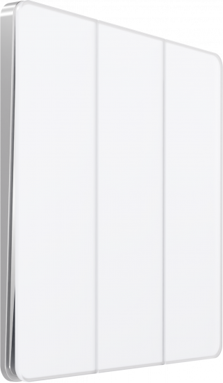 Выключатель-переключатель трехклавишный System Electric Infinity 10А, арктический лед FSE000131