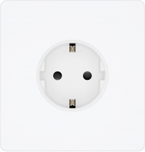 Розетка с заземлением со шторками System Electric Infinity 16А/250В, арктический лед FSE000145