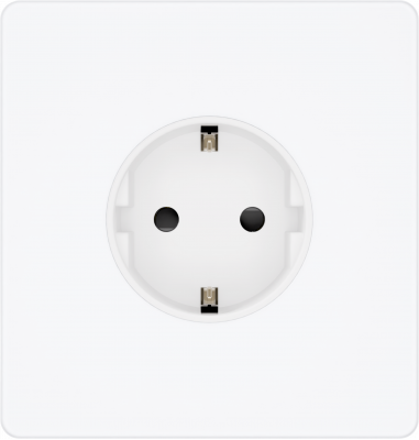 Розетка с заземлением со шторками System Electric Infinity 16А/250В, арктический лед FSE000145