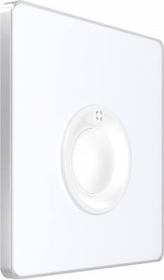 Выключатель кнопочный 100Вт с выдержкой времени (230В) System Electric Infinity 10А, арктический лед FSE000168