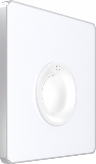 Выключатель кнопочный 100Вт с выдержкой времени (230В) System Electric Infinity 10А, арктический лед FSE000168