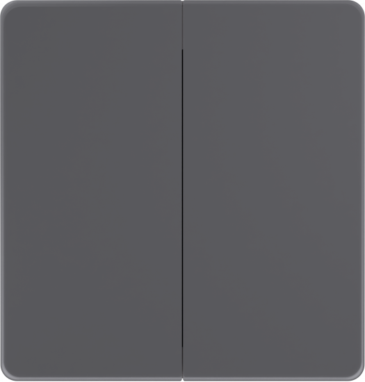 Выключатель 2-клавишный перекрестный (из 3-х мест) Systeme Electric Infinity, 10АХ, вулканический пепел FSE000773