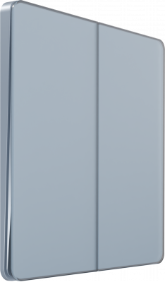 Выключатель-переключатель двухклавишный System Electric Infinity 10А, стальное небо FSE001165