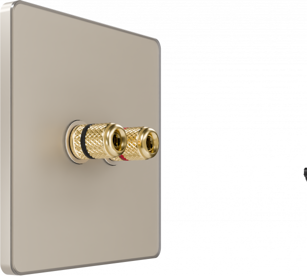 Розетка акустическая двойная System Electric Infinity, песчаный берег FSE000587
