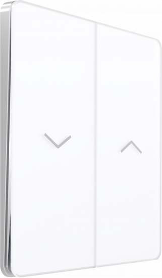 Выключатель управления для жалюзи и рольставней System Electric Infinity 10А/250В, арктический лед FSE000119