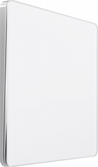 Выключатель одноклавишный перекрестный System Electric Infinity 10А, арктический лед FSE000171