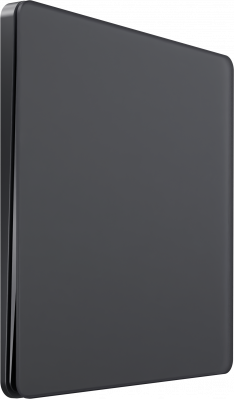 Выключатель одноклавишный кнопочный System Electric Infinity 10А, вулканический пепел FSE000715