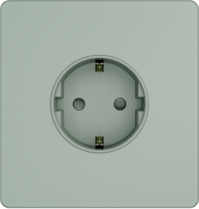 Розетка с заземлением со шторками System Electric Infinity 16А/250В, таежное утро FSE000845
