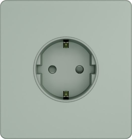 Розетка с заземлением со шторками System Electric Infinity 16А/250В, таежное утро FSE000845
