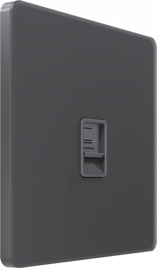 Розетка компьютерная одинарная System Electric Infinity RJ45 6A кат., вулканический пепел FSE000786