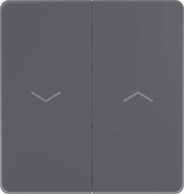 Выключатель управления для жалюзи и рольставней System Electric Infinity 10А/250В, вулканический пепел FSE000719