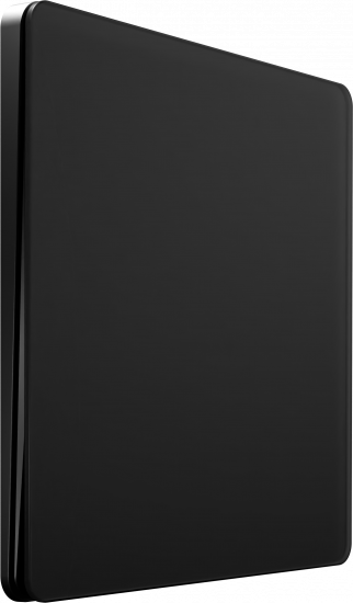 Выключатель одноклавишный кнопочный System Electric Infinity 10А, полярная ночь FSE001015