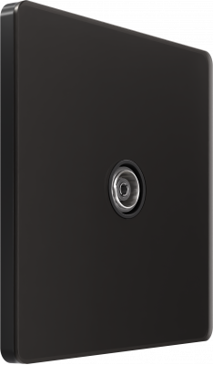 Розетка TV оконечная System Electric Infinity 5-1000MГц, полярная ночь FSE001091